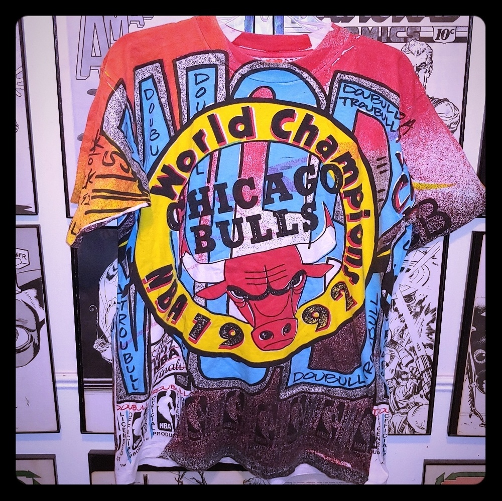 ❎SOLD❎ Vintage Chicago Bulls 1992 Champs Shirt - Picture 1 of 8